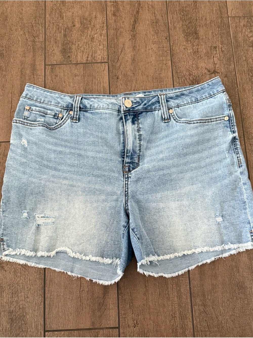 Seven7 Jeans Women’s Jeans Shorts Light Blue Sz 14
